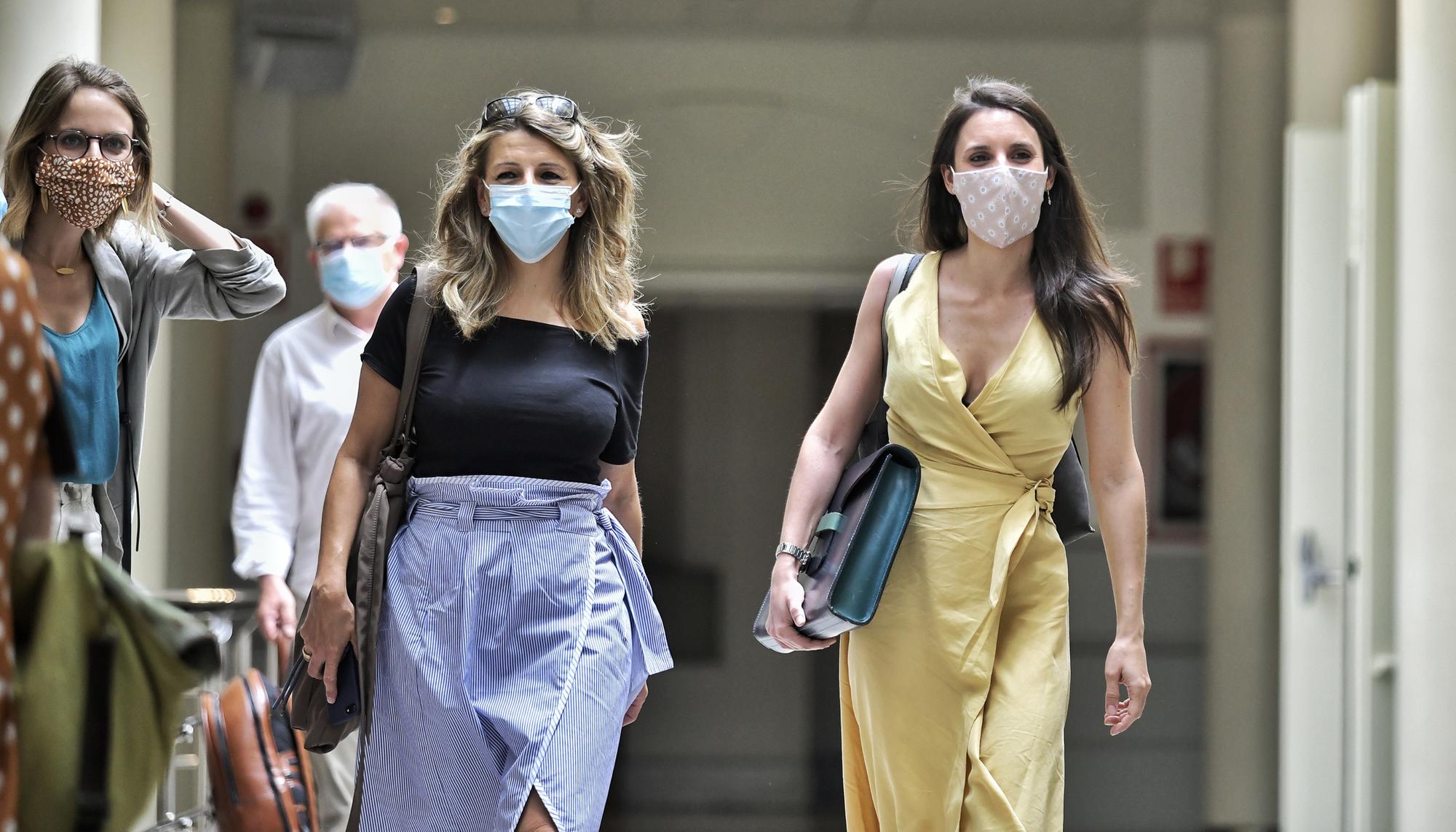 Yolanda Díaz e Irene Montero